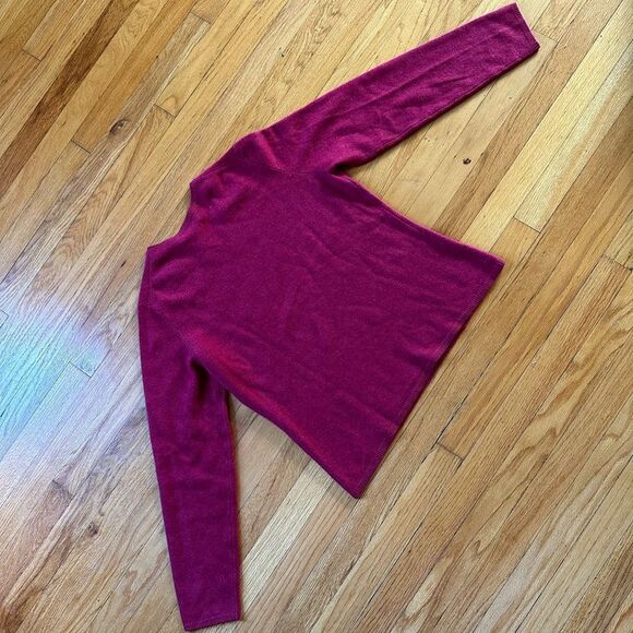 Women’s Fionn 100% 2 Ply Cashmere Red Pullover Sweater Size X-Large xl raspberry - Picture 3 of 5